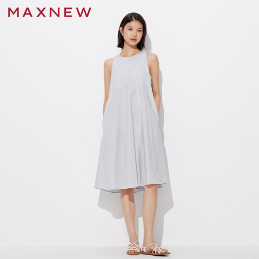 【门店同款】马恩MAXNEW2025夏季新款女装A字无袖连衣裙时尚气质 商品图3