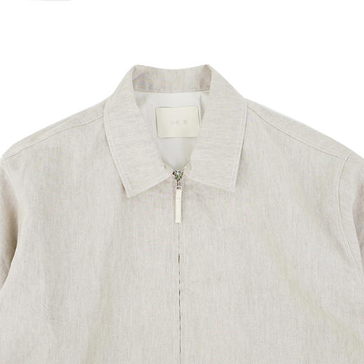 山也 郝 和纸亚麻拼接袖夹克外套 商品图3