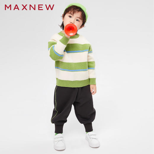【门店同款】马恩MAXNEW童装秋冬男童针织长裤束脚裤百搭防风时髦 商品图4