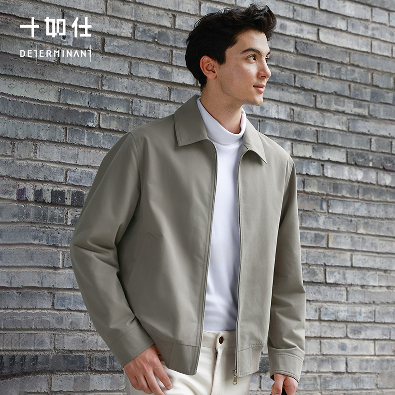 秋冬梭织保暖纺丝棉翻领行政商务夹克-OW06-02