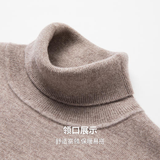 【100%绵羊毛】圣得西高领男款针织羊毛衫2025年秋季新款加厚毛衣 商品图6