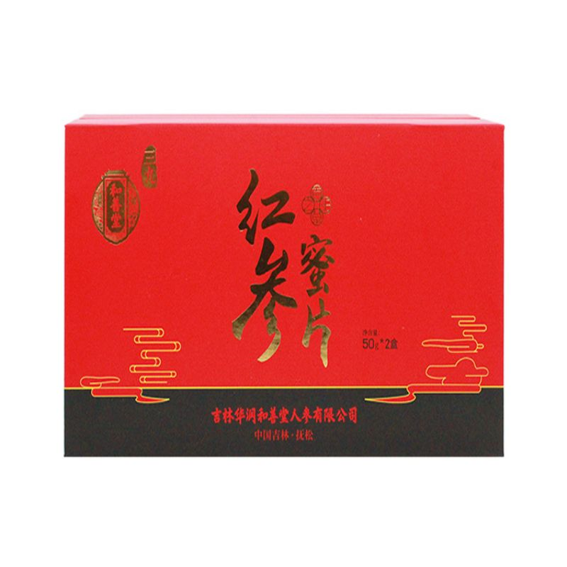 华润堂 红参蜜片 50g*2小盒