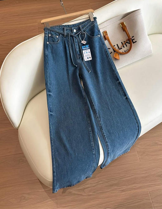 天丝牛仔裤拖地阔腿裤082006 商品图10