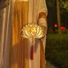 【中秋限定❗️中式手提花草灯笼】选用进口尼泊尔「手工花草纸」纯手工制作，天然植物镶嵌，质感满满，中秋DIY手提灯笼，儿童活动创意，古风发光花草纸灯笼材料包L 商品缩略图3