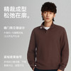 秋冬针织柔软提花保暖立领拉链牦牛绒毛衣-FS08-02 商品缩略图3