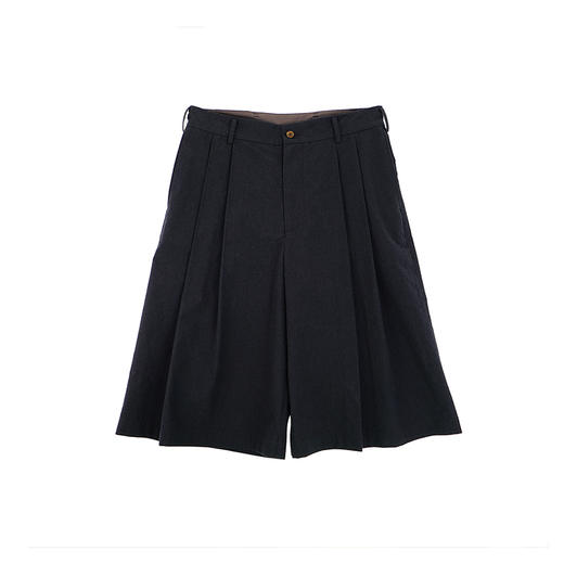 山也 郝 羊毛棉阔腿中裤 商品图0