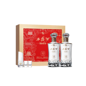 【凤香新款】西凤酒 酒海窖龄 凤12年 凤香型白酒 52度 500ml*2瓶礼盒装