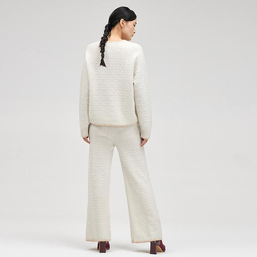 西藏羊绒宽腿女裤  SJF96K251N 商品图4