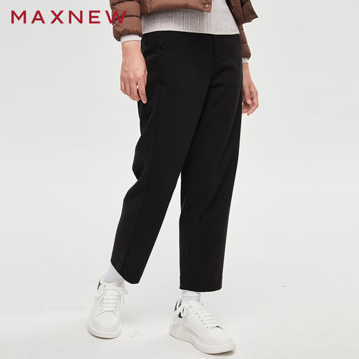 【门店同款】马恩MAXNEW女装秋冬针织直筒长裤时尚休闲百搭潮流显 商品图1