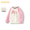 巴拉巴拉童装儿童卫衣女童秋冬装拼色假两件上衣加绒内搭甜美潮流 商品缩略图0