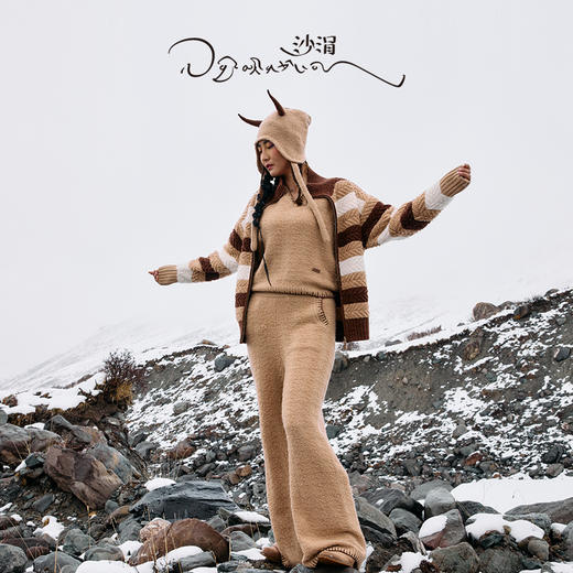 西藏羊绒宽腿女裤  SJF96K251N 商品图1