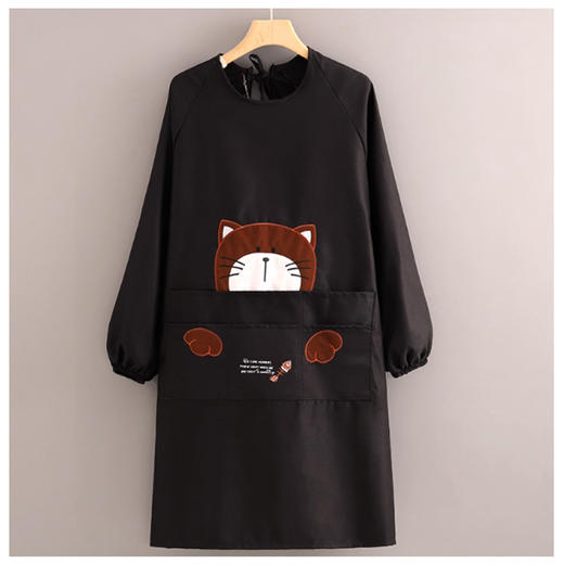 裁缝学苑AH55家用厨房做饭长袖围裙纸样女装韩版罩衣工作服样板 商品图4