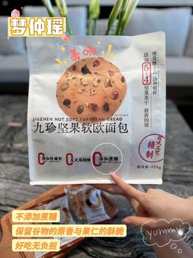 梦仲瑶 —九珍坚果软欧面包420g