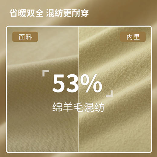 北极狐 女士羊毛混纺抓绒夹克 25秋冬休闲保暖加绒外套 082522070 商品图1