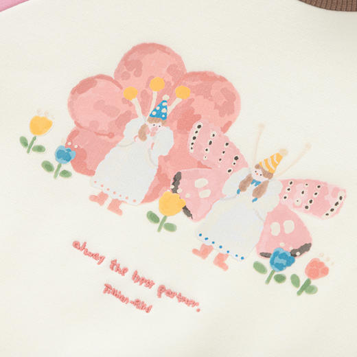 巴拉巴拉童装儿童卫衣女童秋冬装拼色假两件上衣加绒内搭甜美潮流 商品图3