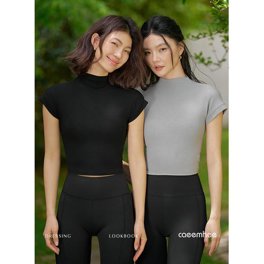 2025秋冬款KS05502无胸垫卡益短袖袖套 商品图4