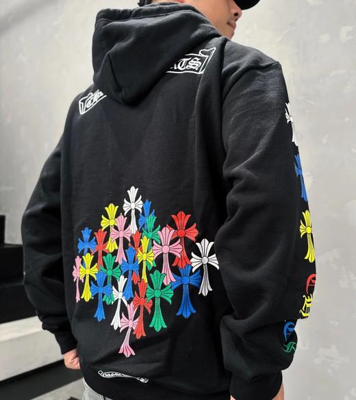 中性款十字架印花卫衣连帽外套009 商品图4