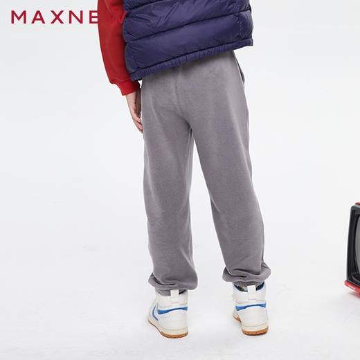 【门店同款】马恩MAXNEW童装秋冬男童奥粒绒针织长裤加厚束脚卫裤 商品图3