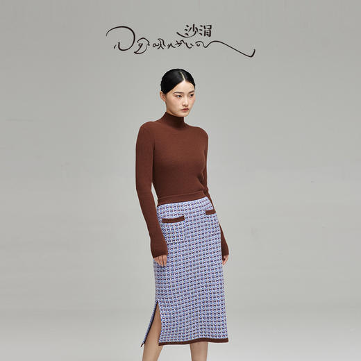 西藏羊绒小香风裙  SJF96W253A 商品图0