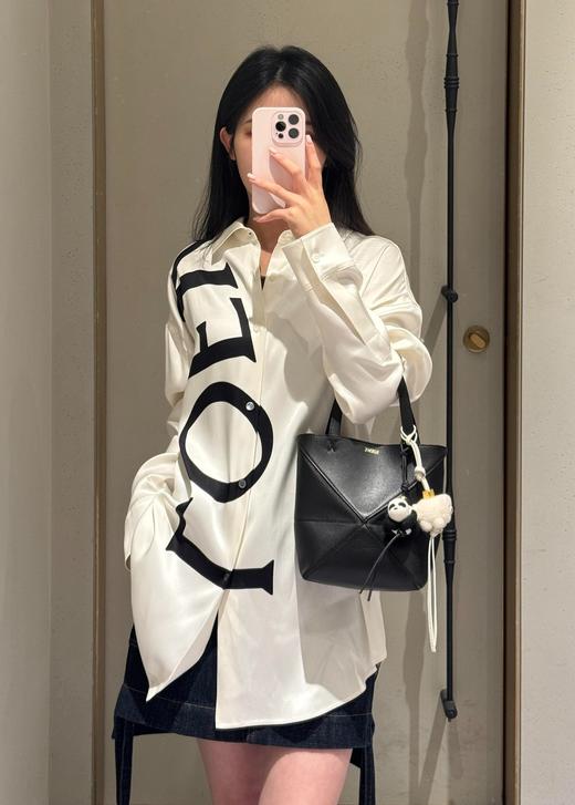 中性款丝质印花长袖衬衫014 商品图3