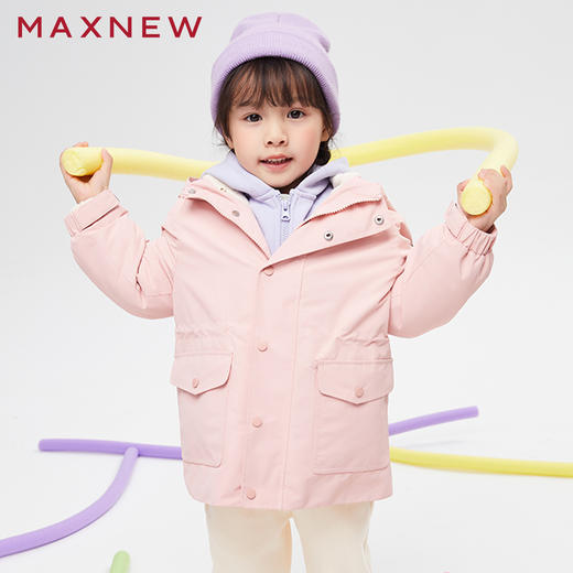 【门店同款】马恩MAXNEW童装秋冬新款女童茄克外套三合一冬季加厚 商品图2