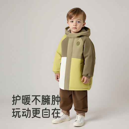 【商场同款】英氏儿童羽绒裤男童秋冬保暖防寒休闲男宝宝外裤新款超韧绒 商品图3