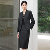 IWY/高级感黑灰色西装套裙女秋冬正式场合酒店接待职业装25CS811 商品缩略图3