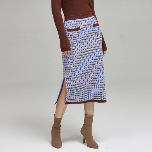 西藏羊绒小香风裙  SJF96W253A 商品图1