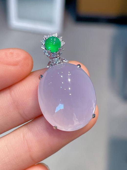 蛋面翡翠吊坠 商品图1