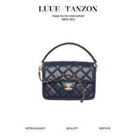 香奈儿 24K CF手柄口盖包 黑色  小号（LZ）