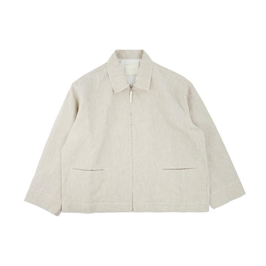山也 郝 和纸亚麻拼接袖夹克外套 商品图2