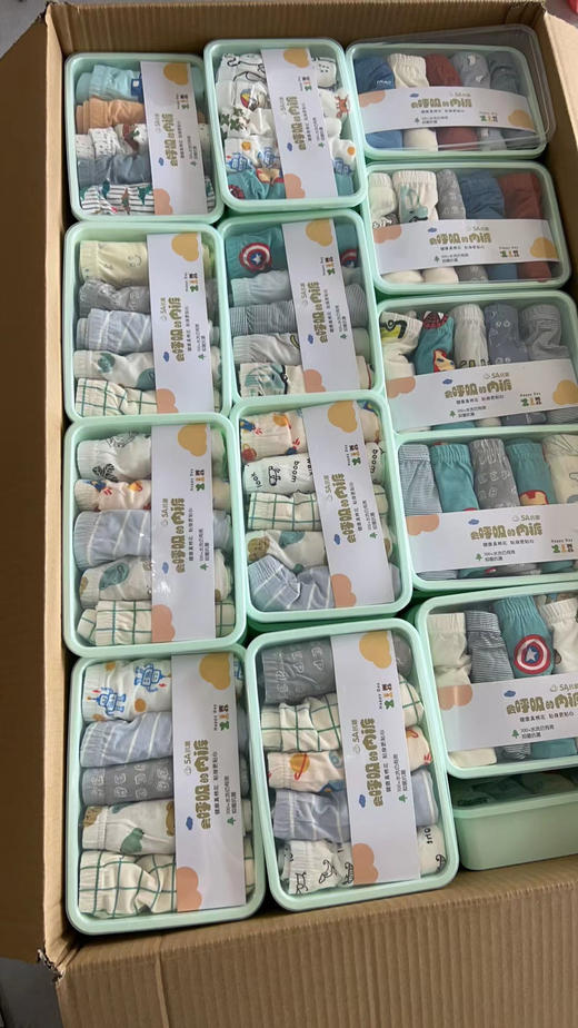 【家居百货】5条包邮【品牌盒装儿童内裤 】高支高密度纯棉内裤品质不要太好了 商品图10