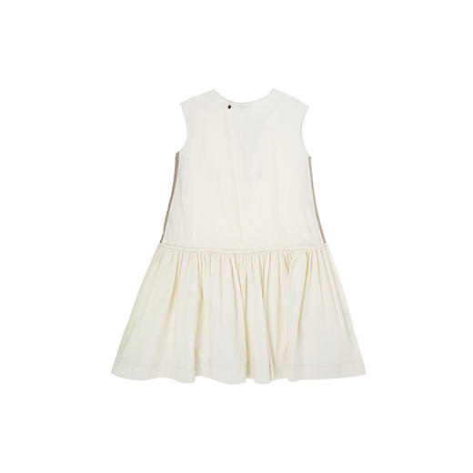 山也 郝 女装棉麻拼接无袖连衣裙 商品图4