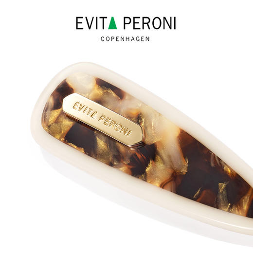 品牌直发 Evita “浮光璨影”系列一字夹 流沙杏/ 炫金棕 商品图3