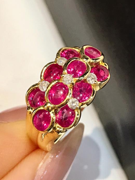 2.1ct刻面红宝石戒指 商品图0