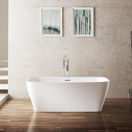 摩恩（MOEN）浴缸家用椭圆形独立式浴缸SWT181D 无扶手浴缸 商品图4