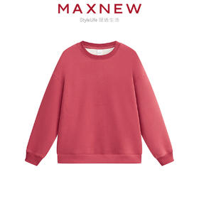 【门店同款】马恩MAXNEW女装家居上衣秋冬季圆领加绒保暖长袖可外