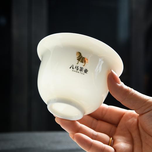 八马茶具 | 茗韵随心泡白瓷盖碗160ML 商品图2