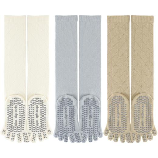 【59元任选3件】【腾飞系列】新款瑜伽袜防滑长筒专业五指袜中筒运动袜普拉提袜子女春秋棉健身（活动产品，收货7天内支持退换） 商品图4