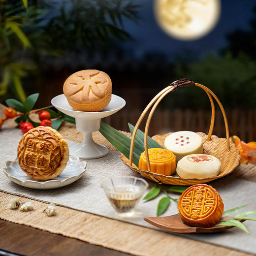 【风月同天赠松仁奶酥】月饼礼盒装962g（仅限活动价109元） 商品图3