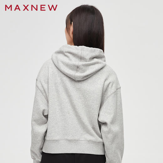 【门店同款】马恩MAXNEW女装连帽卫衣秋冬宽松时尚百搭小个子短款 商品图2