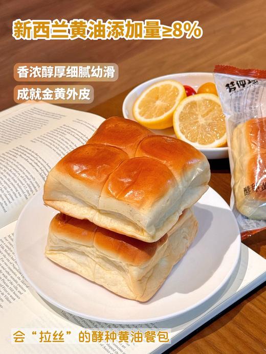 梦仲瑶·酵种黄油餐包428g 商品图2