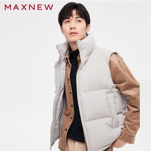 【门店同款】马恩MAXNEW男装羽绒背心马甲新款外套坎肩鸭绒保暖立 商品图3