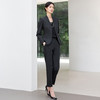 IWY/黑灰色西装套装女高端商务经理接待职业装正式场合工作服25C811+25P810 商品缩略图2
