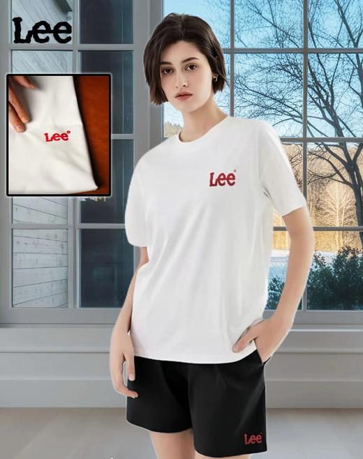 Lee 索罗娜夏季宽松凉感T恤短裤套装 ， 7A 抗jun黑科技、超柔棉盖丝面料，藏肉显瘦一把好手 商品图1