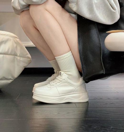 JHF牛皮厚底小白鞋 商品图4