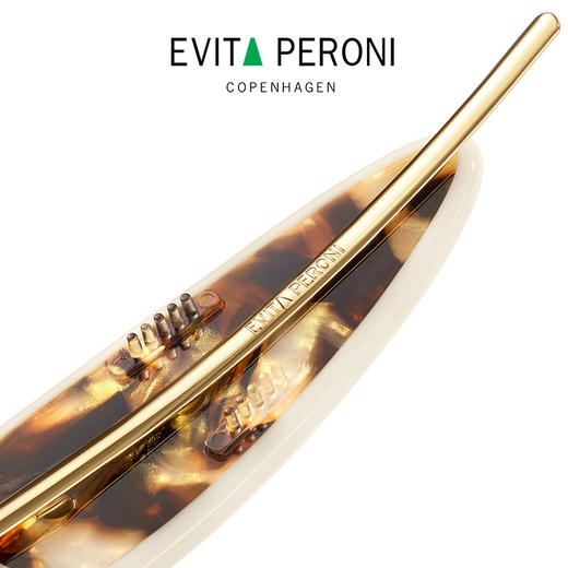 品牌直发 Evita “浮光璨影”系列一字夹 流沙杏/ 炫金棕 商品图4