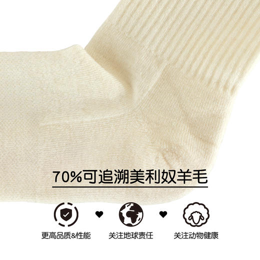 Fjallraven北极狐25新美利奴保暖登山户外徒步男女羊毛袜13100211 商品图3