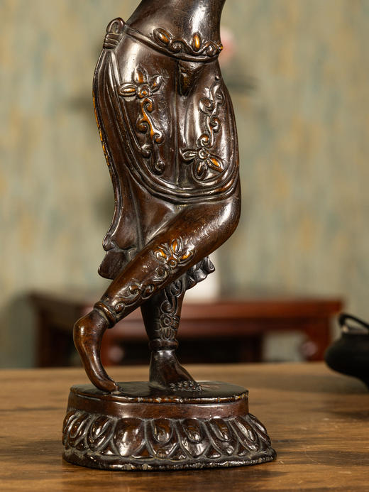 清	黄杨木雕度母立像 商品图4