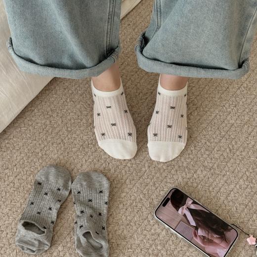 精致女孩夏日美学！西班牙ESLUIS VECENTE泡泡边/蝴蝶结网眼袜 商品图8